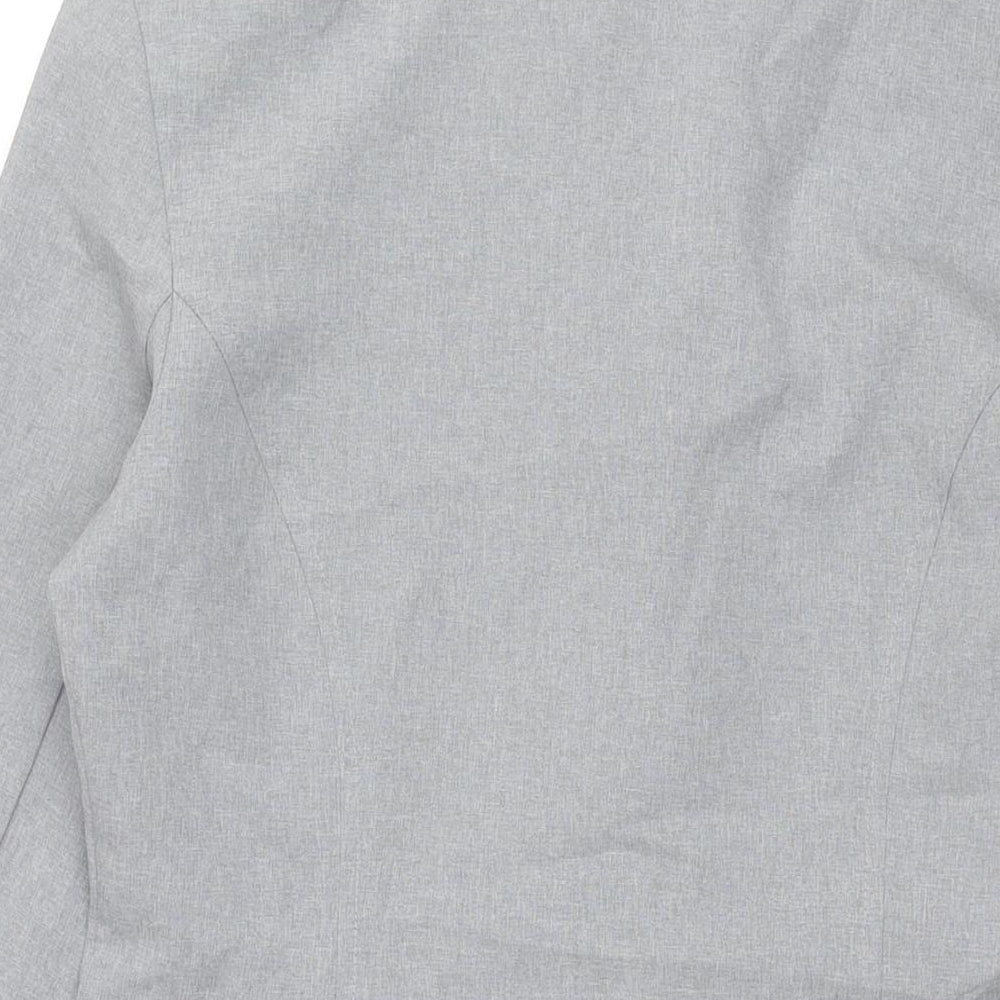 NL Collection Womens Grey Jacket Size 14 Button
