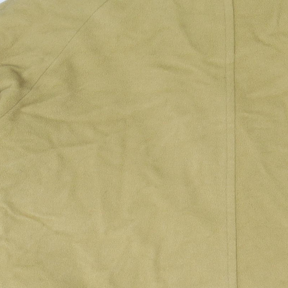 Huberman Womens Yellow Overcoat Coat Size S Button - Flare