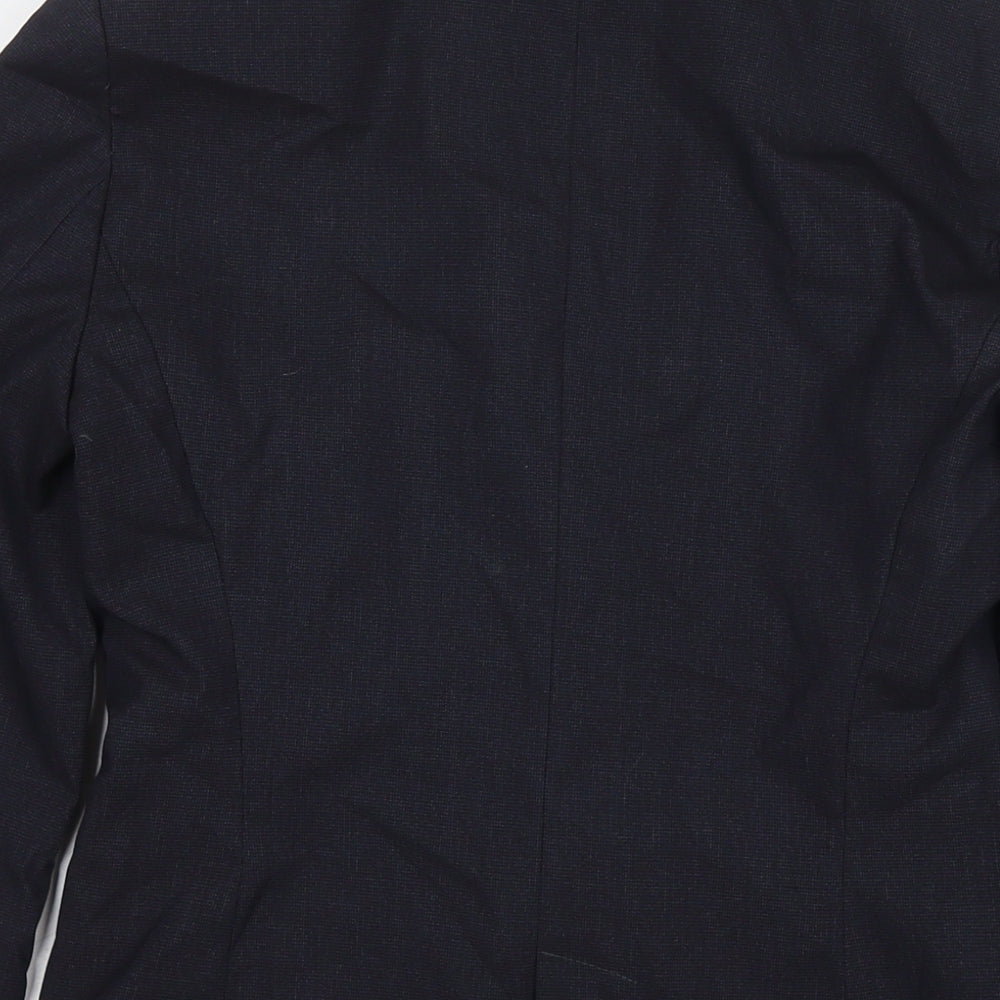 Zara Womens Blue Jacket Blazer Size 8 Button