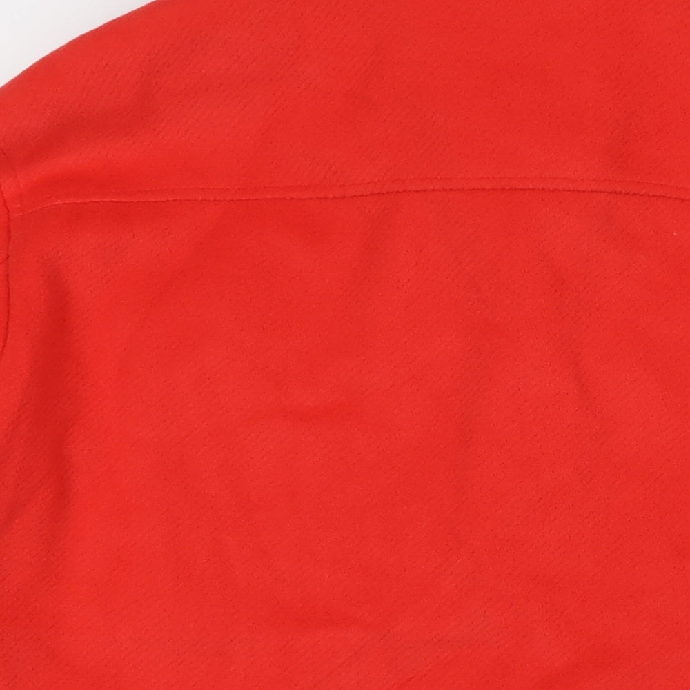 Marks & Spencer Womens Red Overcoat Coat Size 14 Button