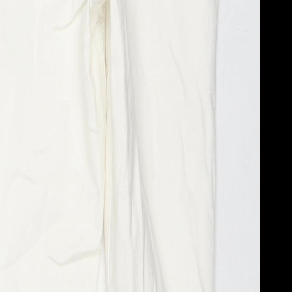Denim & Co. Womens White Cotton Skinny Jeans Size 12 L28 in Regular Zip