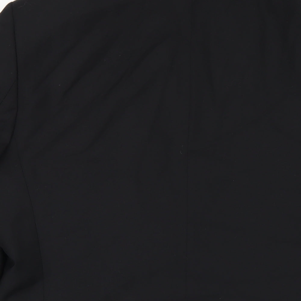 Marks & Spencer Mens Black Wool Jacket Blazer Size 40 Regular