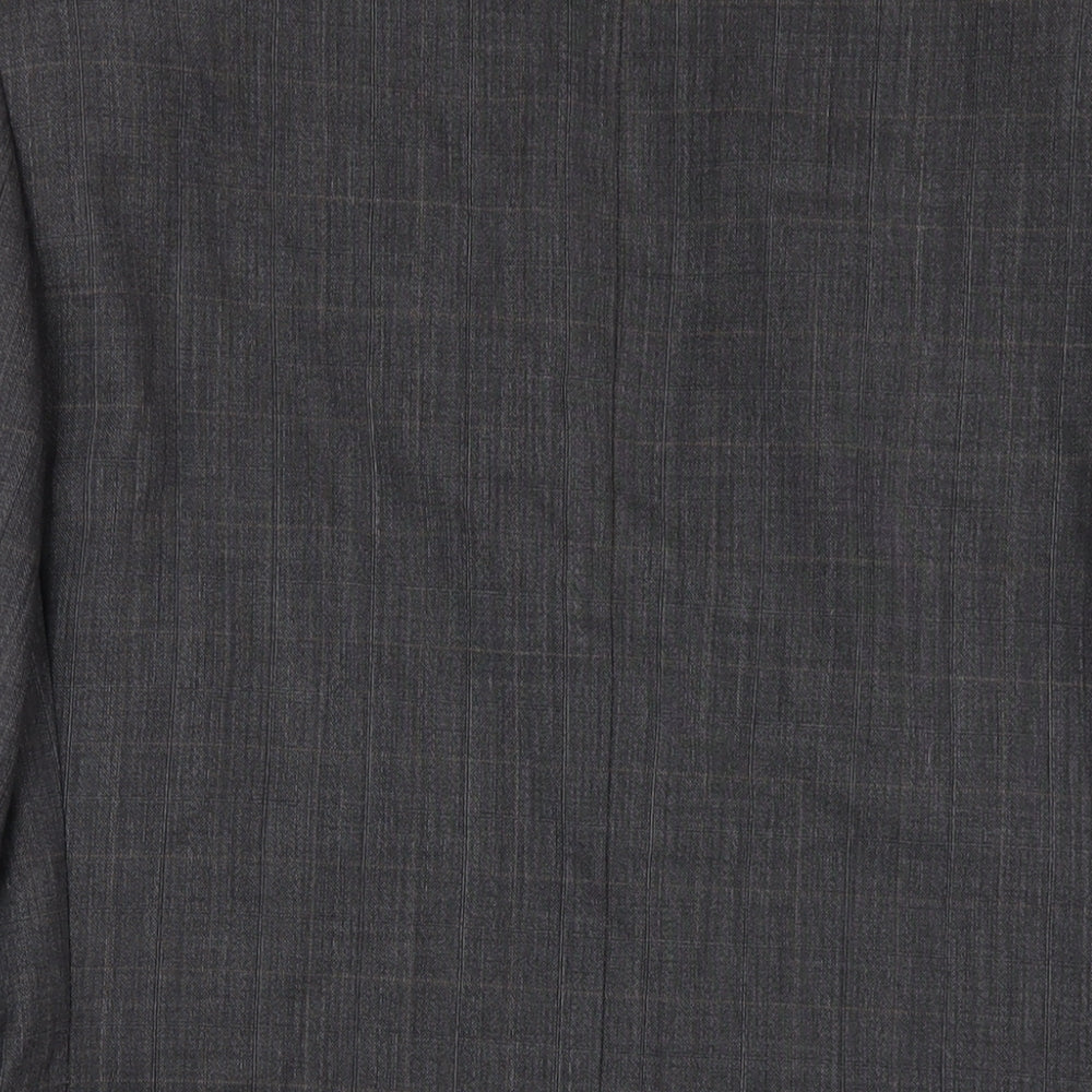 Brand and care label for Autograph men’s grey wool jacket blazer, size 38, regular