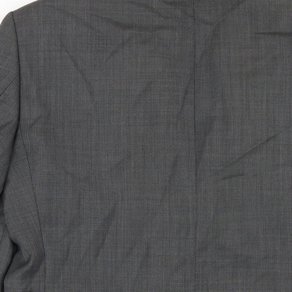 Linea Mens Grey Polyester Jacket Blazer Size 38 Regular