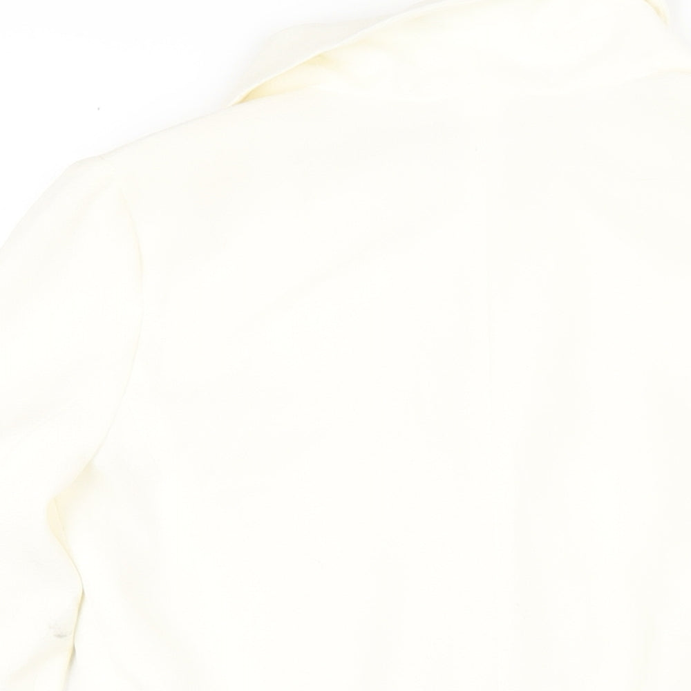 NEXT Womens Ivory Jacket Blazer Size 6 Button