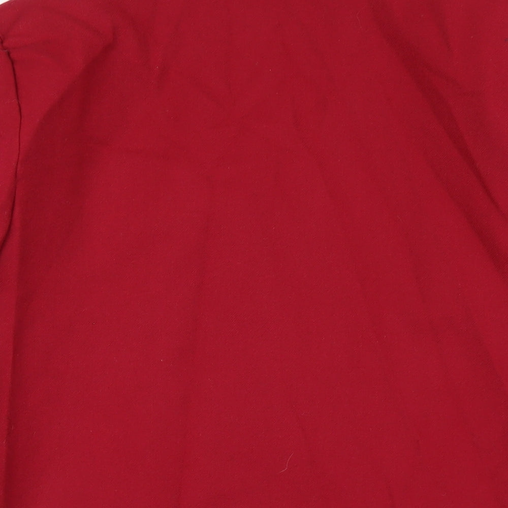 St Bernard Womens Red Jacket Blazer Size 10 Button
