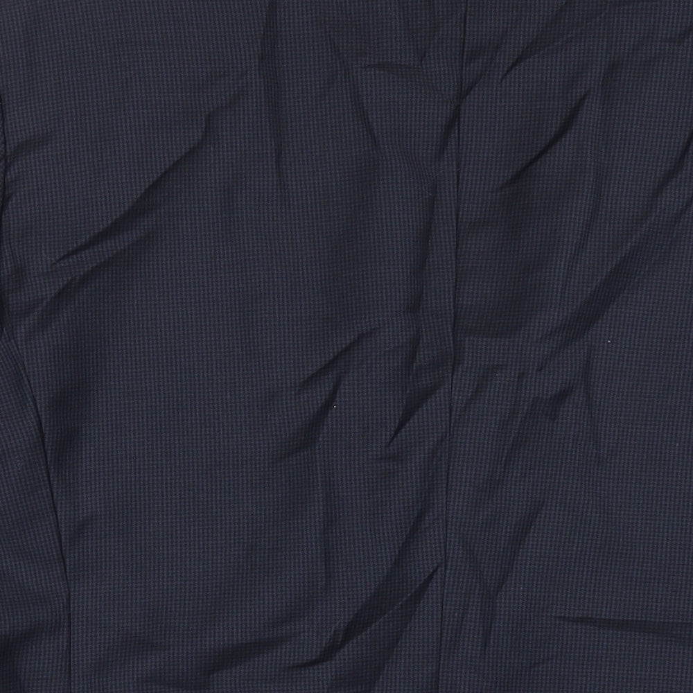 Hilton Weiner Mens Blue Wool Jacket Blazer Size 44 Regular