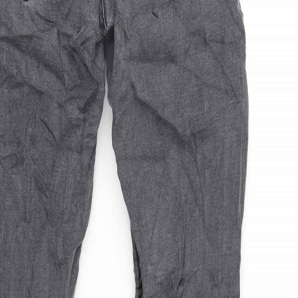 Denim & Co. Womens Grey Cotton Skinny Jeans Size 27 in L32 in Regular Button