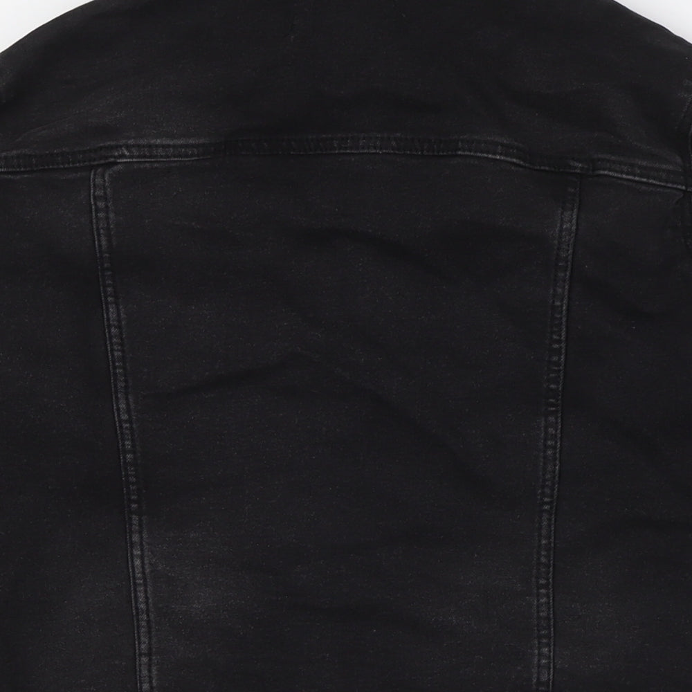 TEX Womens Black Jacket Size M Button