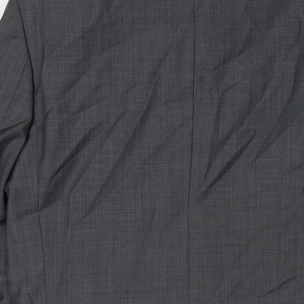 Marks & Spencer Mens Grey Polyester Jacket Suit Jacket Size 40 Big & Tall