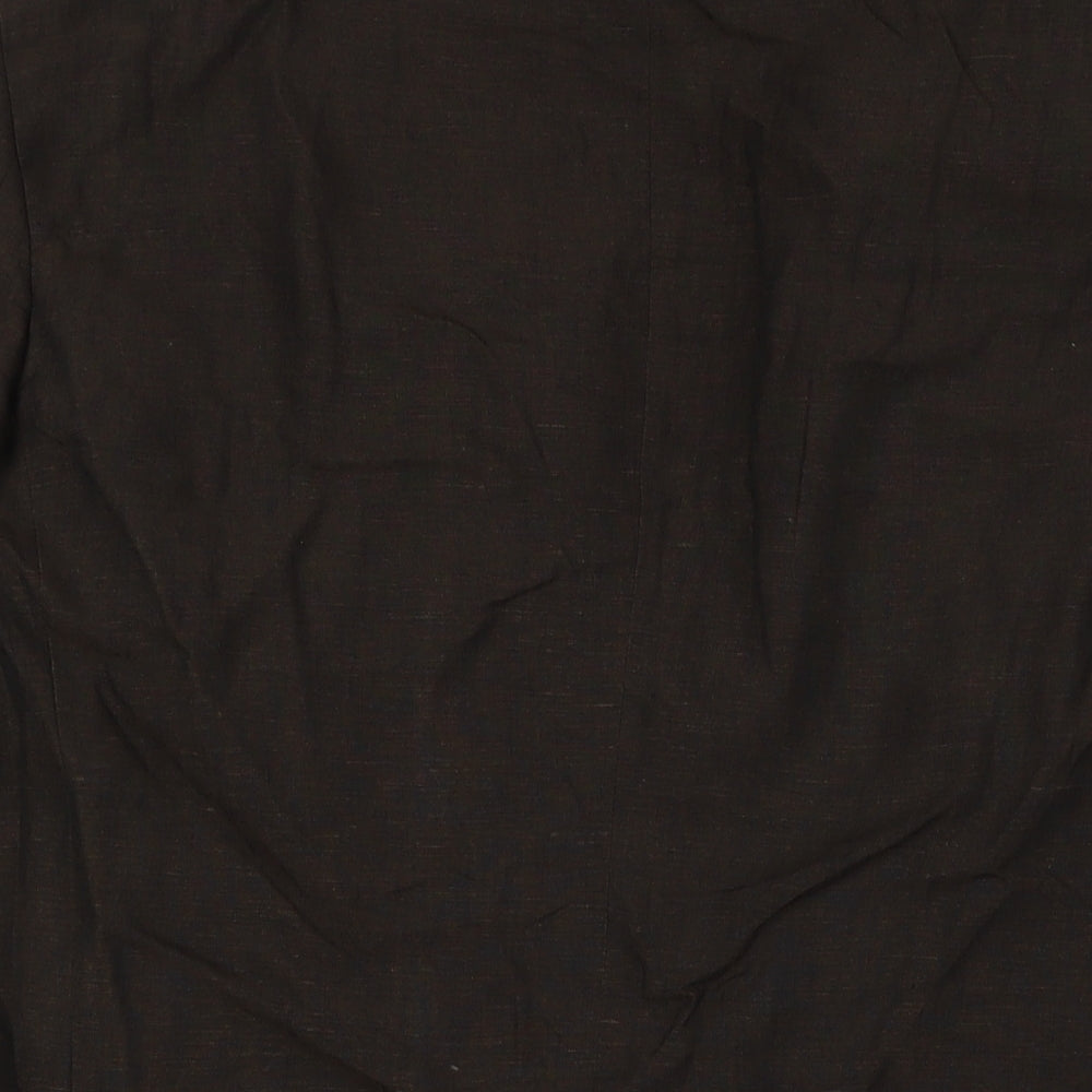 John Lewis Mens Brown Linen Jacket Suit Jacket Size 42 Big & Tall