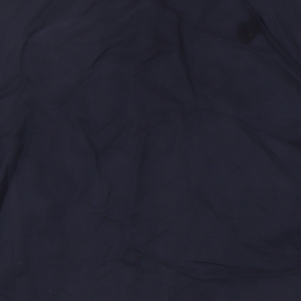 Marks and Spencer Mens Blue Linen Jacket Suit Jacket Size 38 Regular
