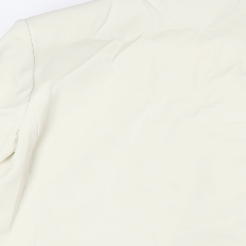 Misspap Womens Ivory Jacket Size 6 Button