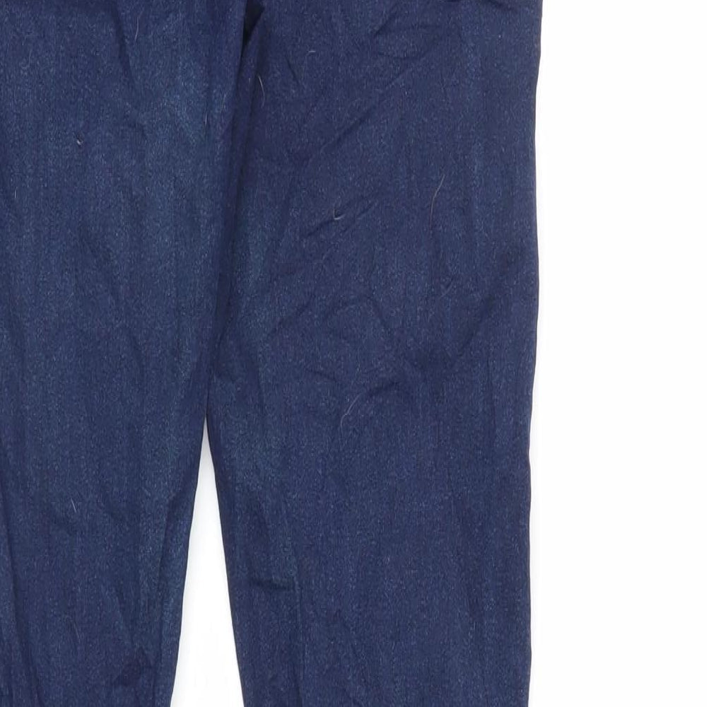Denim & Co. Womens Blue Cotton Jegging Jeans Size 12 L27 in Regular - Elasticated Waist