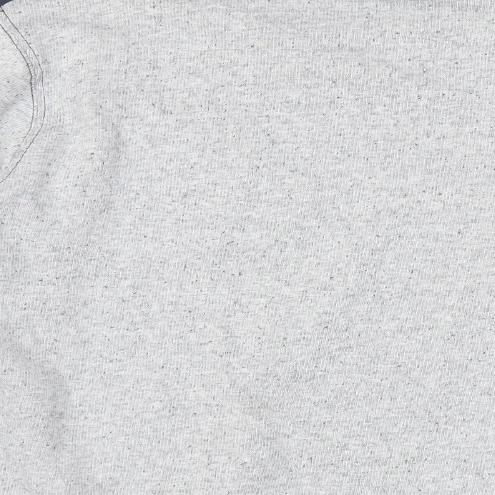 Flip Back Boys Grey Cotton Pullover Sweatshirt Size 15-16 Years Pullover