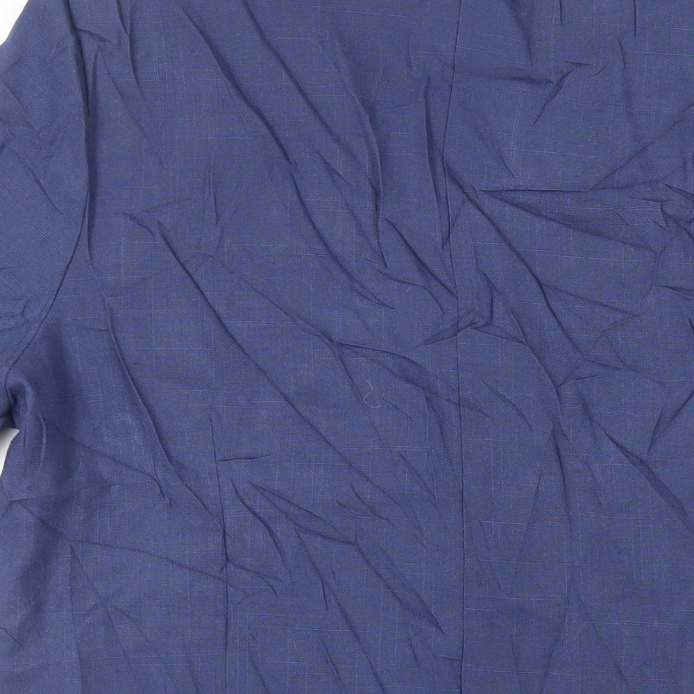 Strogue Womens Blue Jacket Blazer Size 14 Button - Vintage