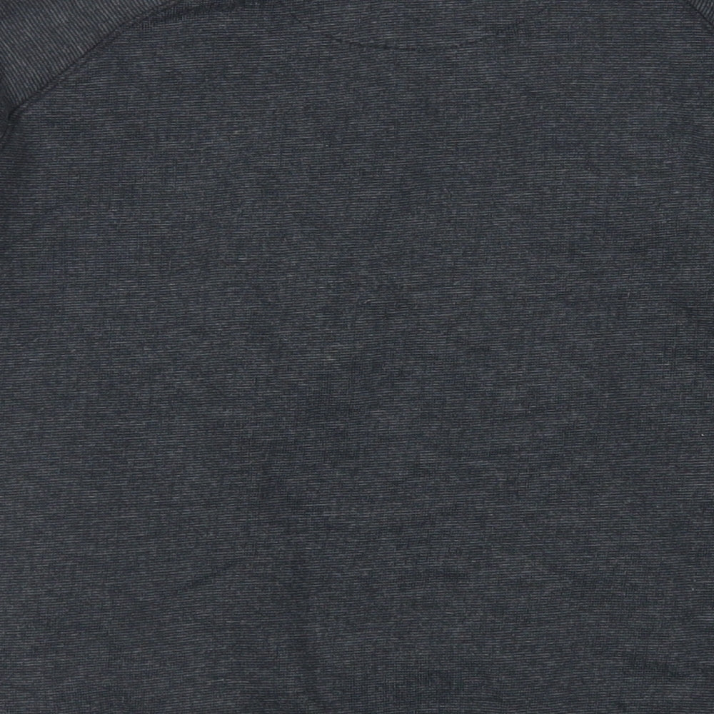 Marks & Spencer Boys Grey Cotton Full Zip Sweatshirt Size 11-12 Years Zip - Pockets
