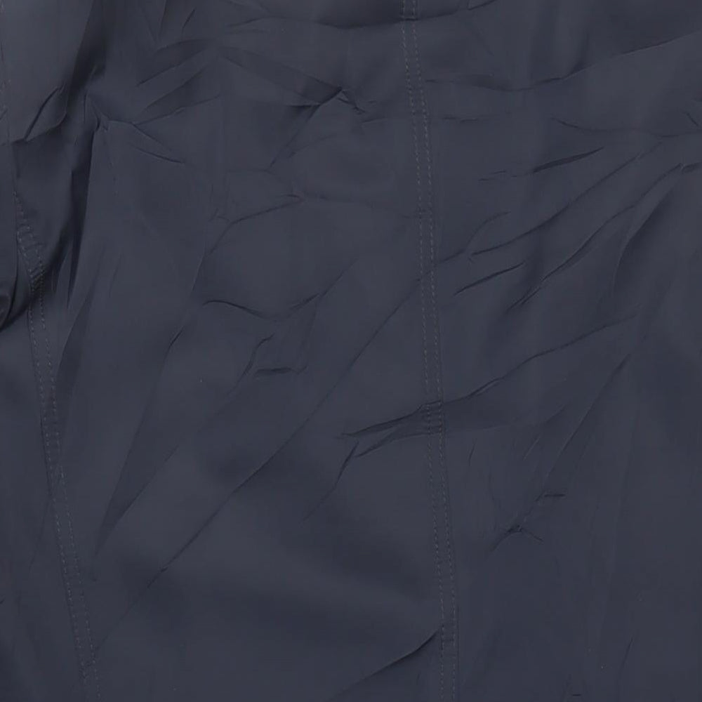 DS Classic Mens Blue Overcoat Coat Size L Button