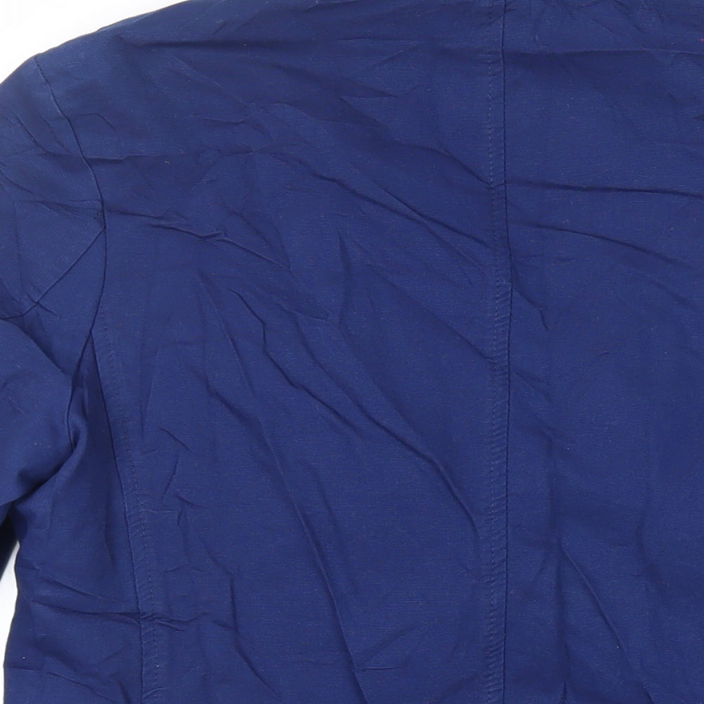 Burton Mens Blue Jacket Blazer Size M Button
