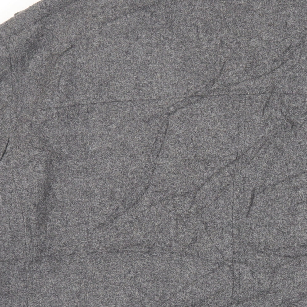 Brand and care label for Autograph men’s grey jacket, size L, zip