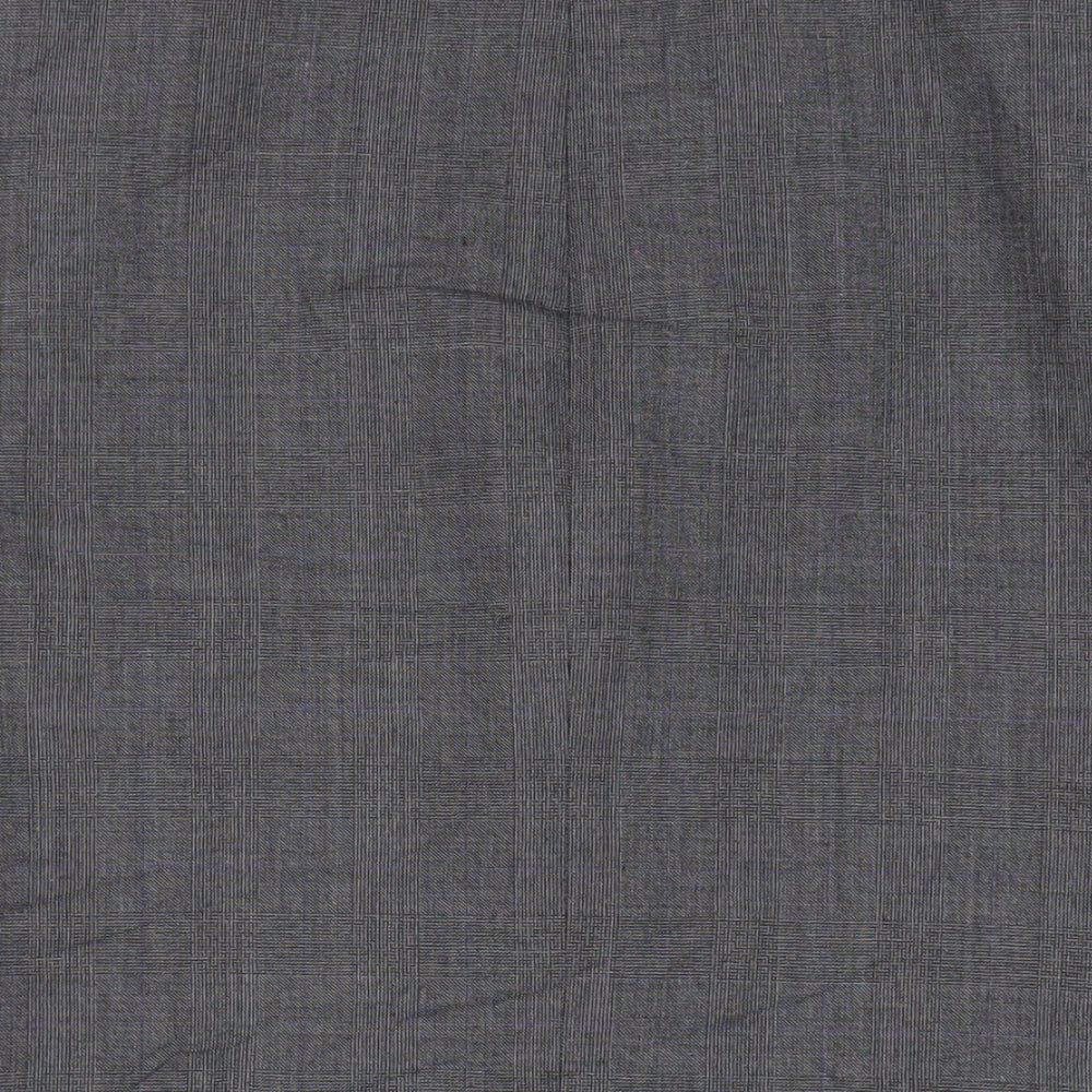 Marks & Spencer Mens Grey Plaid Wool Jacket Suit Jacket Size 38 Regular