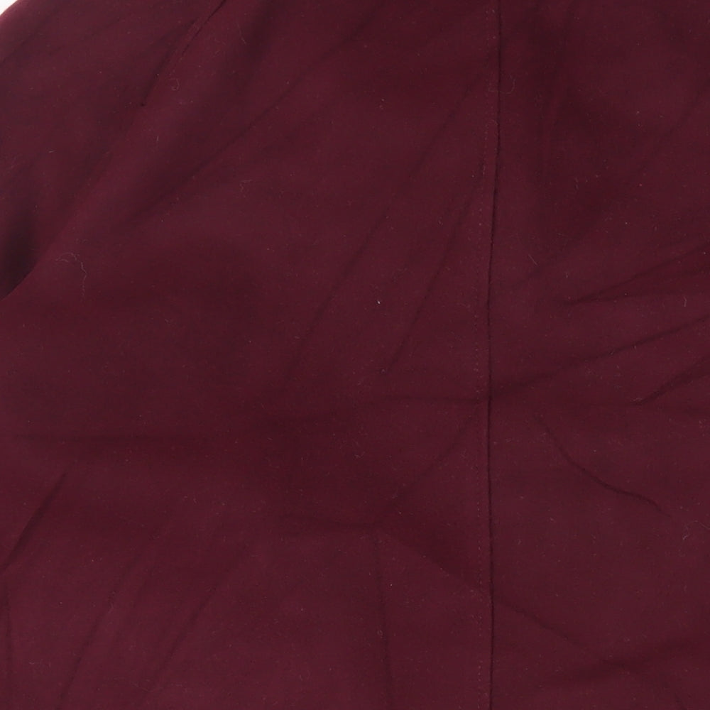 M&Co Womens Purple Overcoat Coat Size 18 Zip