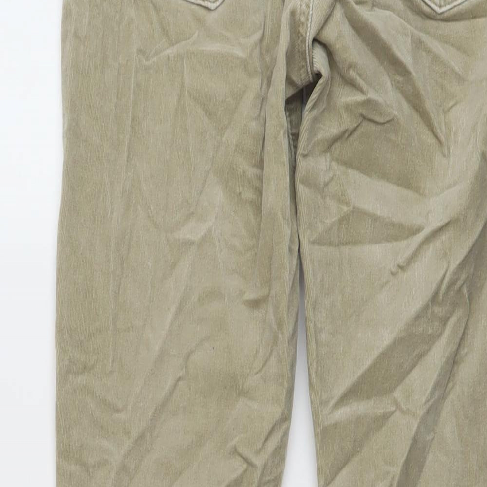 Gap Womens Beige Cotton Trousers Size 29 in L27 in Regular Button
