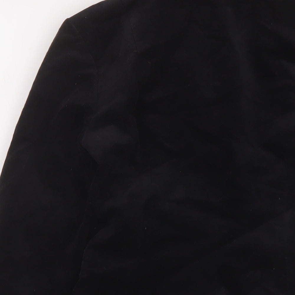 H&M Womens Black Jacket Size 6 Button