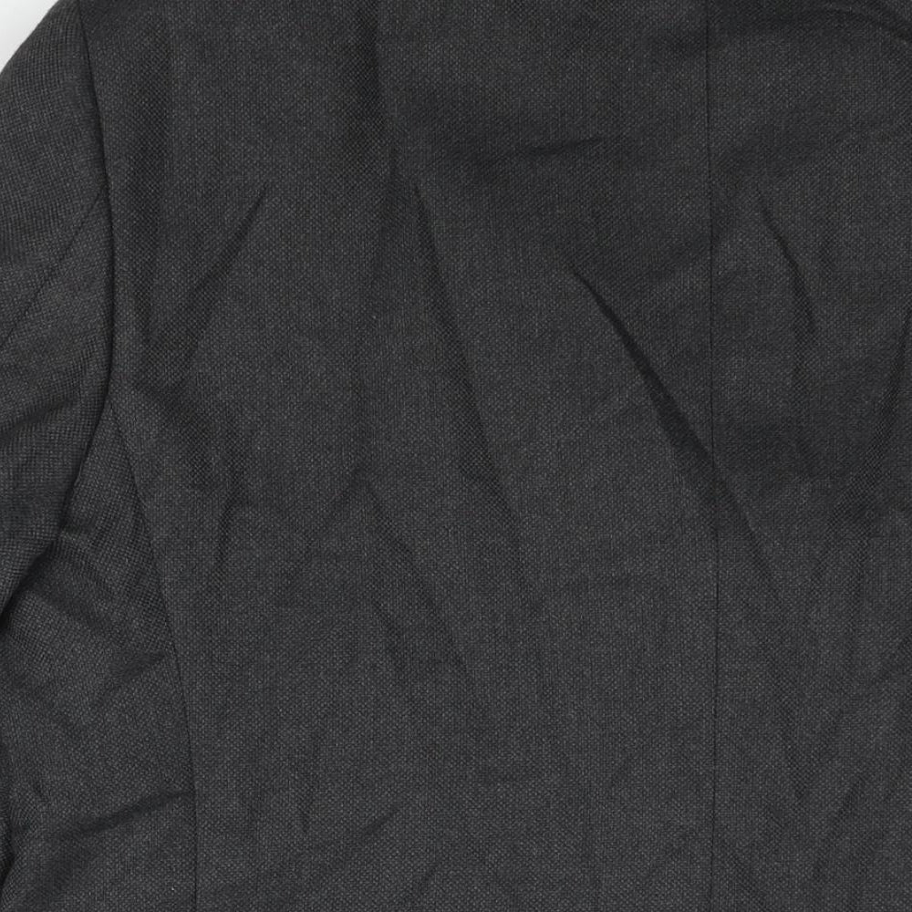Marks & Spencer Mens Grey Polyester Jacket Suit Jacket Size 42 Regular