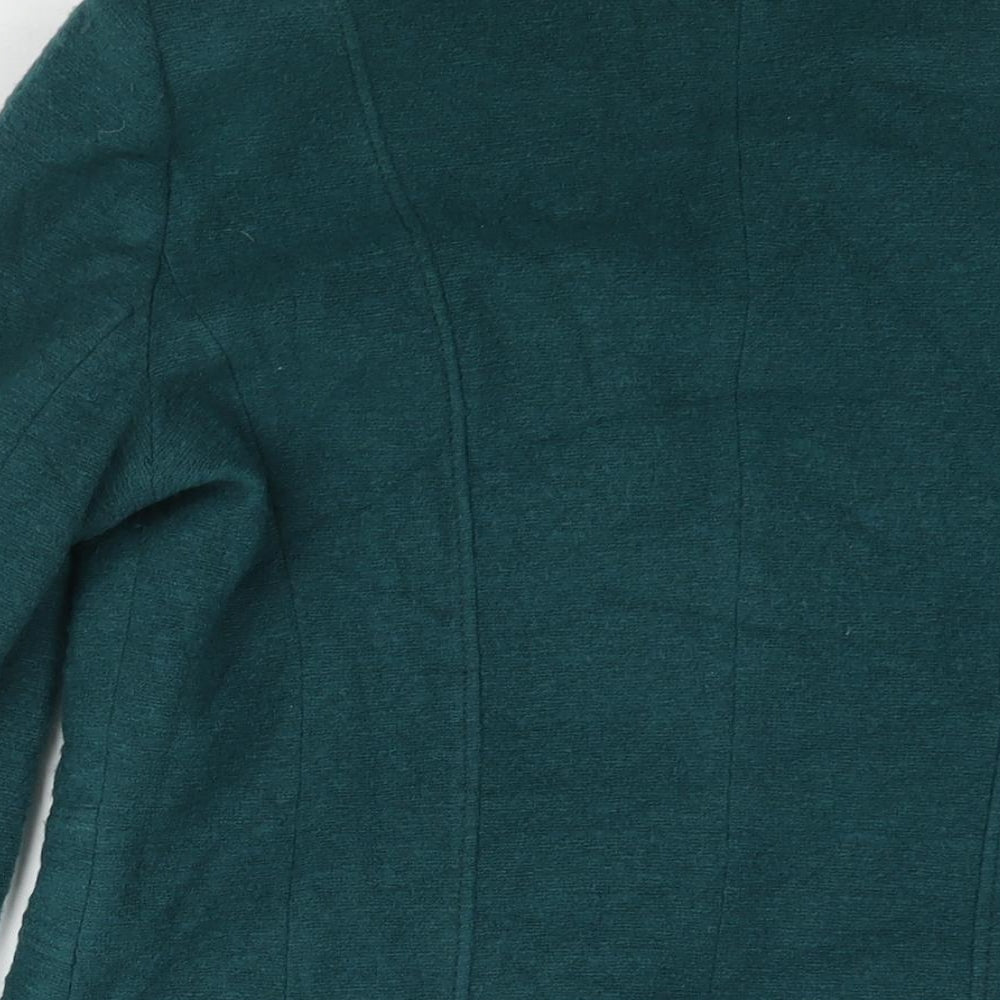Kirsten Womens Green Jacket Size 12 Button