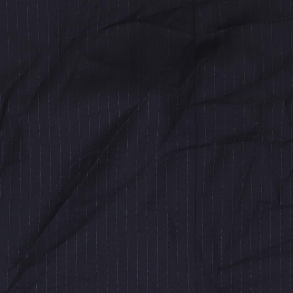 Samuel Windsor Mens Blue Striped Wool Jacket Suit Jacket Size 46 Regular