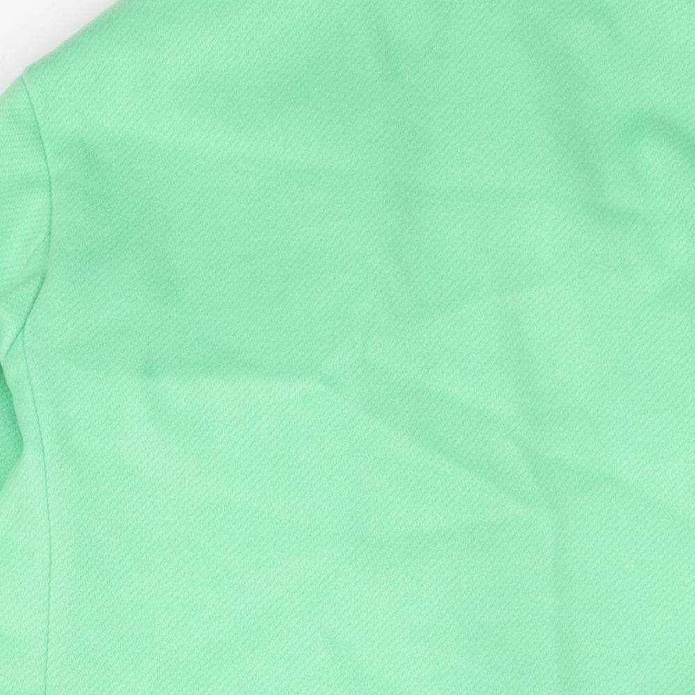 Marks & Spencer Womens Green Overcoat Coat Size 12 Button