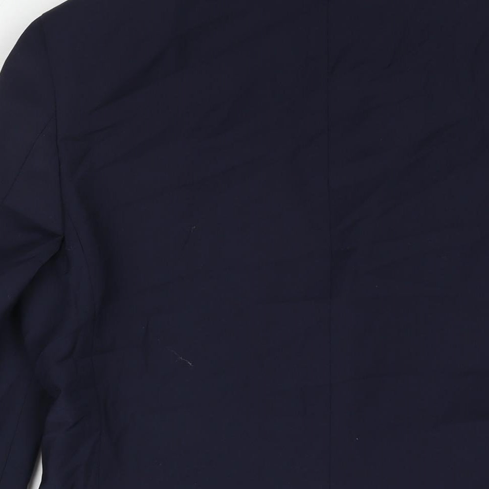 Marks & Spencer Mens Blue Wool Jacket Suit Jacket Size 38 Regular