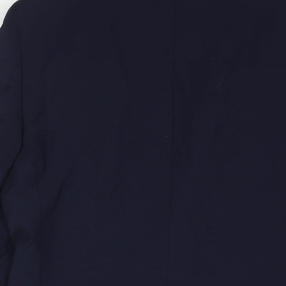 Marks & Spencer Mens Blue Wool Jacket Suit Jacket Size 38 Regular