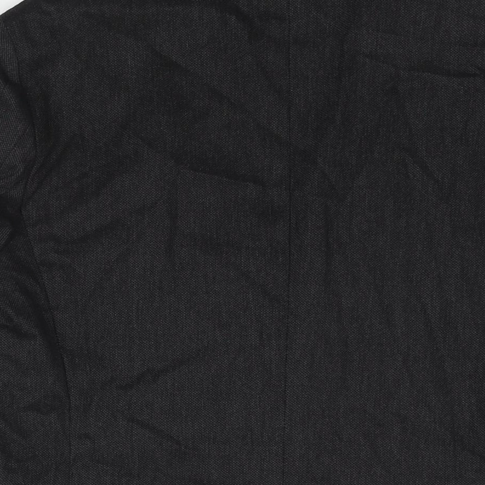 Royal Hem Mens Black Cotton Jacket Suit Jacket Size 36 Regular