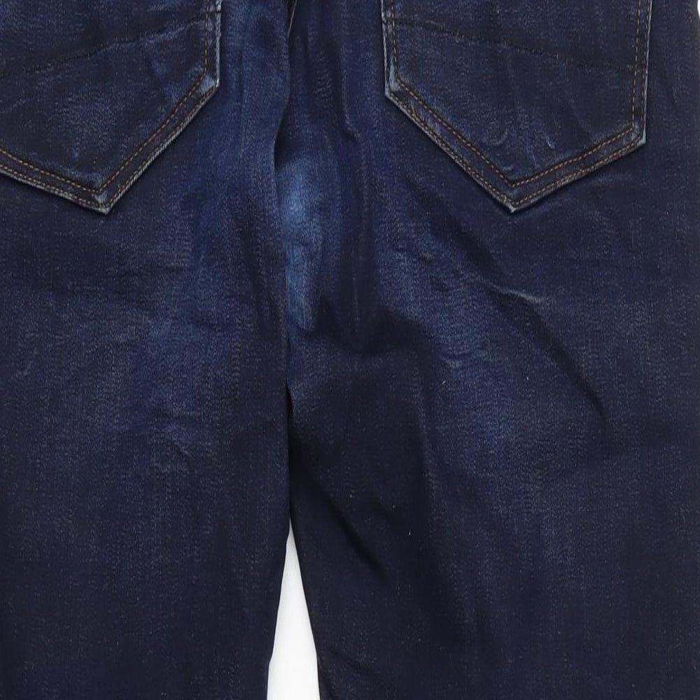 Raw 3301 Mens Blue Cotton Blend Tapered Jeans Size 34 in L31 in Regular Zip