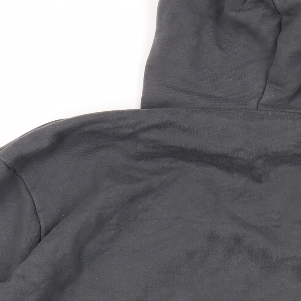 ASOS Mens Grey Cotton Pullover Hoodie Size M - Pockets