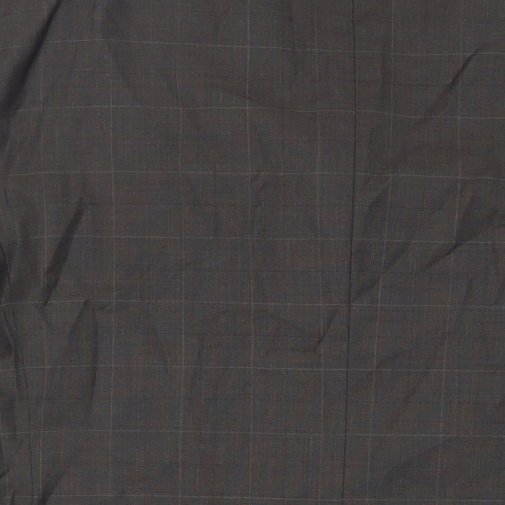NEXT Mens Brown Check Wool Jacket Suit Jacket Size 44 Regular