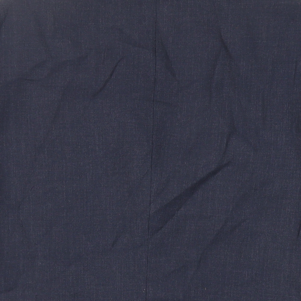 Burton Mens Blue Polyester Jacket Suit Jacket Size 38 Regular