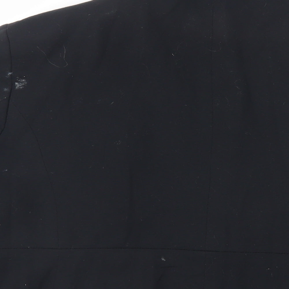 Marks & Spencer Womens Black Jacket Blazer Size 14 Button