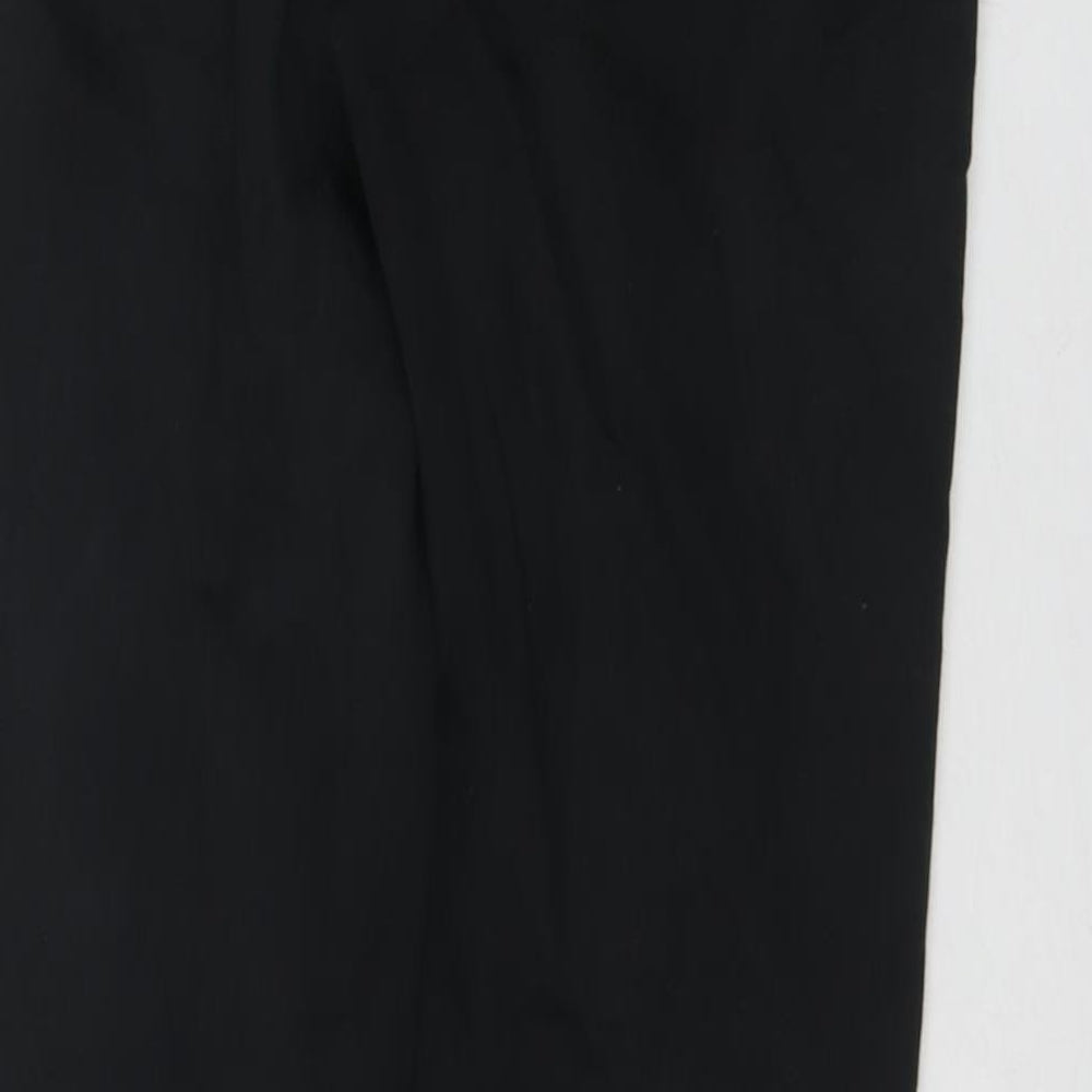 Marks & Spencer Womens Black Cotton Skinny Jeans Size 12 L27 in Regular Zip