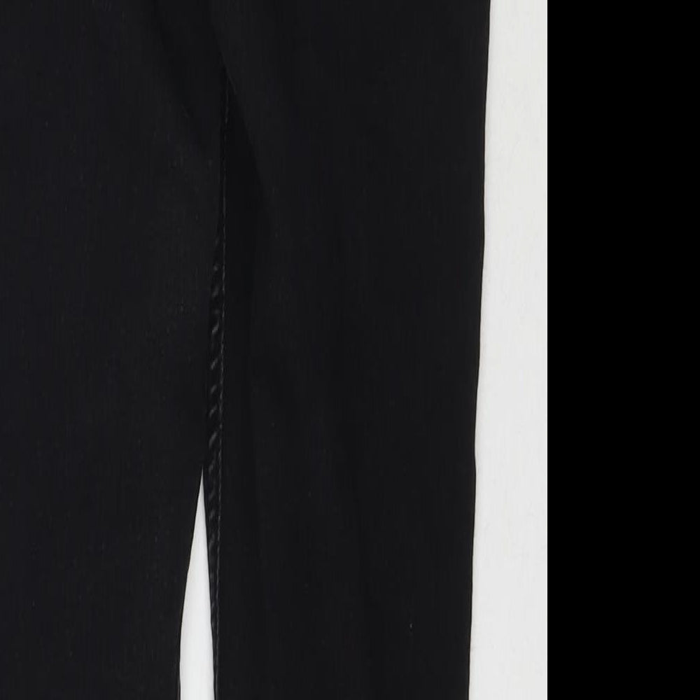 Marks & Spencer Womens Blue Cotton Skinny Jeans Size 10 L27 in Regular Zip