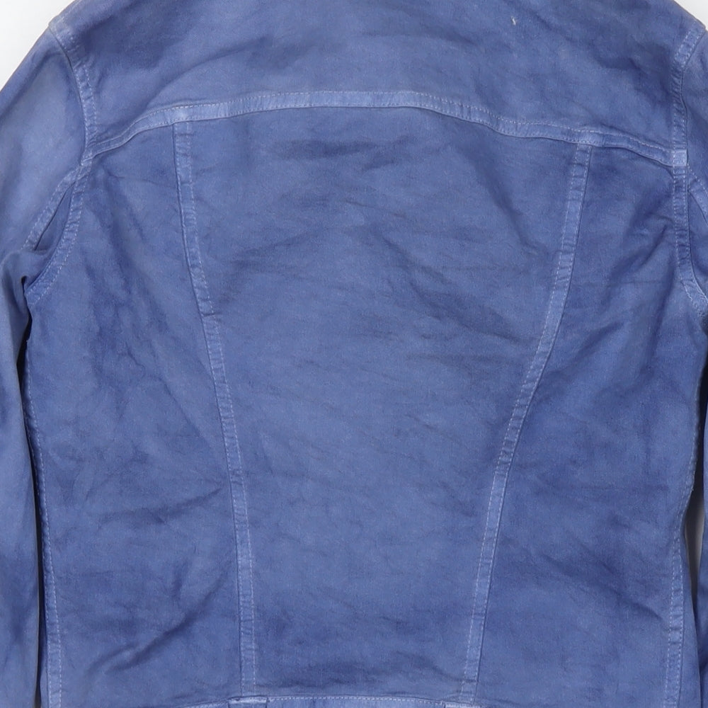 Just Cavalli Womens Blue Jacket Size XS Snap