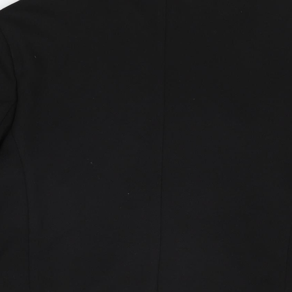 Marks and Spencer Womens Black Jacket Blazer Size 12 Button