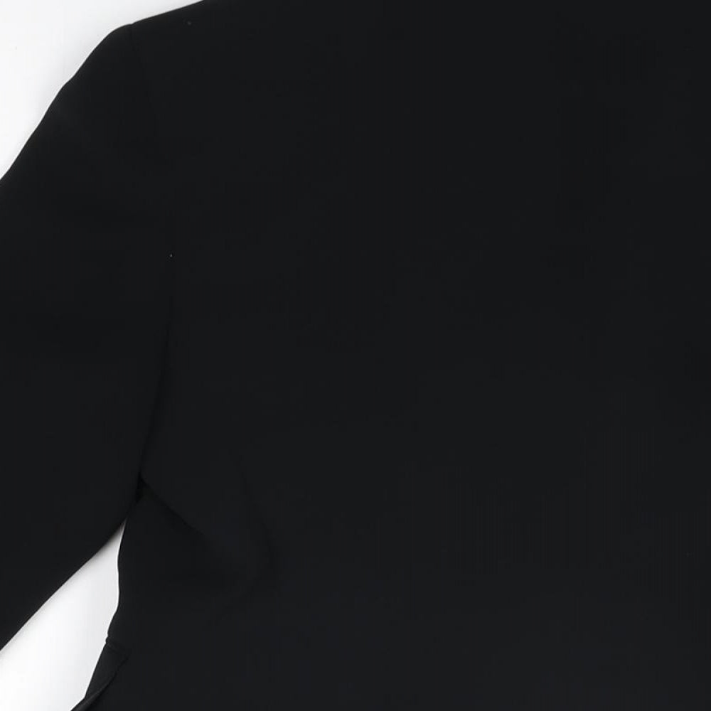 Marks & Spencer Womens Black Jacket Blazer Size 12 Button