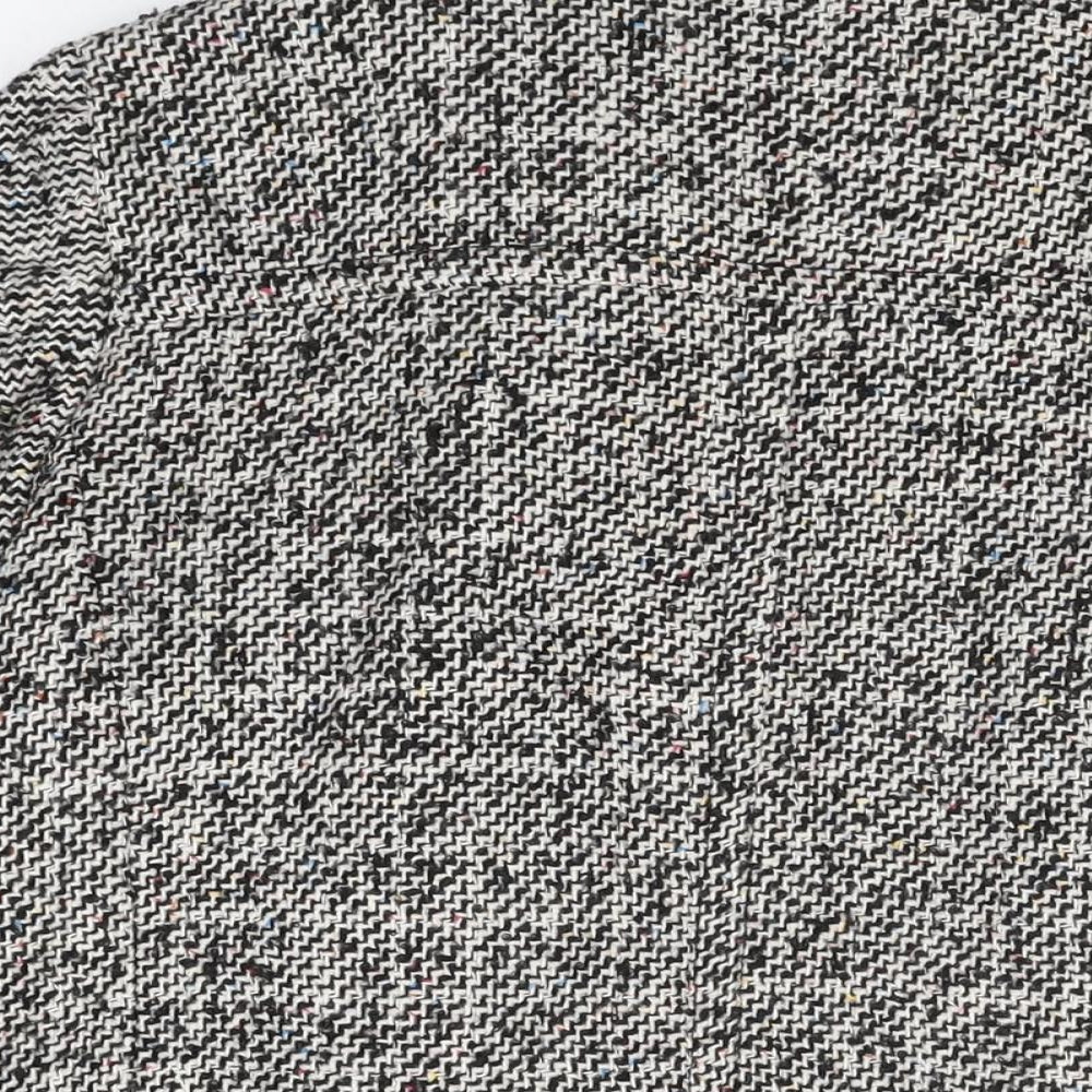 NEXT Womens Grey Overcoat Coat Size 14 Zip