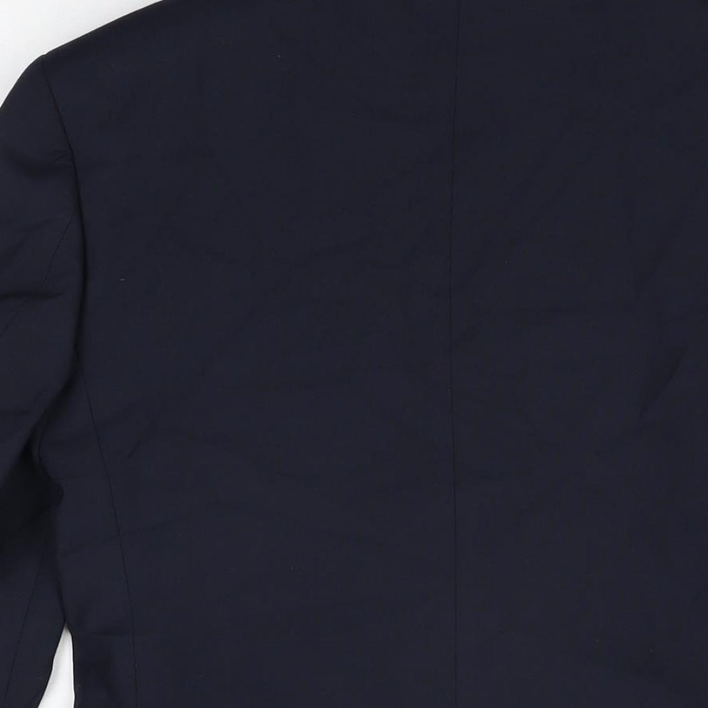 Marks & Spencer Mens Blue Polyester Jacket Suit Jacket Size 34 Regular