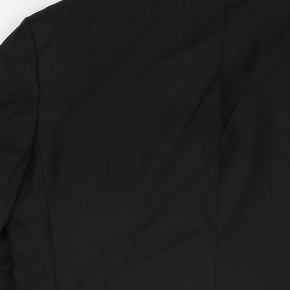 Marks & Spencer Mens Black Wool Jacket Suit Jacket Size 38 Regular