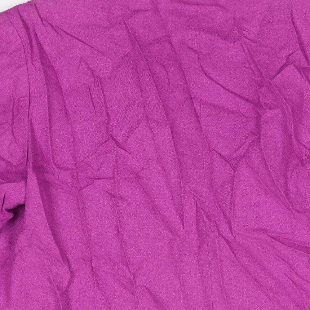 Marks & Spencer Womens Pink Jacket Size 14 Button