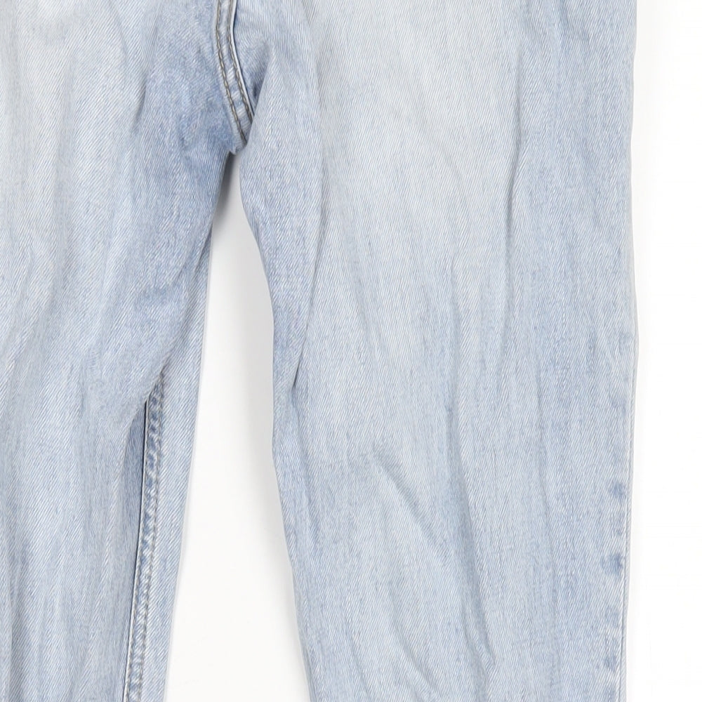VERO MODA Womens Blue Cotton Straight Jeans Size 27 in L32 in Regular Zip